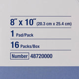 Hartmann Sorbalux ABD Sterile Abdominal Pad, 8" x 10", One-Ply - 48720000-Box - LL Medico