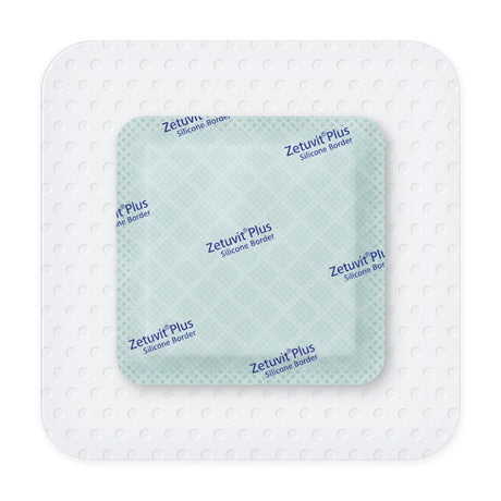 Hartmann Zetuvit Plus Silicone Border Super Absorbent Dressing, Sterile, Square, Bordered - 413901-Single - LL Medico