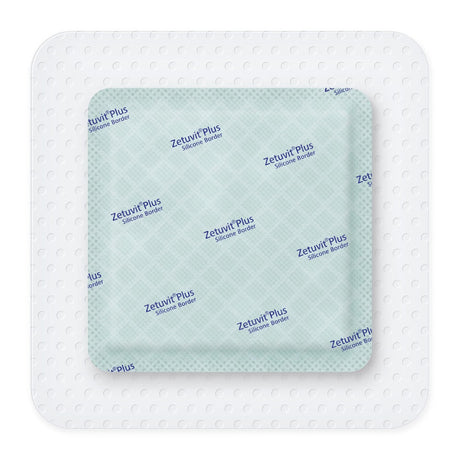 Hartmann Zetuvit Plus Silicone Border Super Absorbent Dressing, Sterile, Square, Bordered - 413902-Single - LL Medico