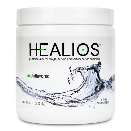 Healios Unflavored Oral Supplement Powder, front of container