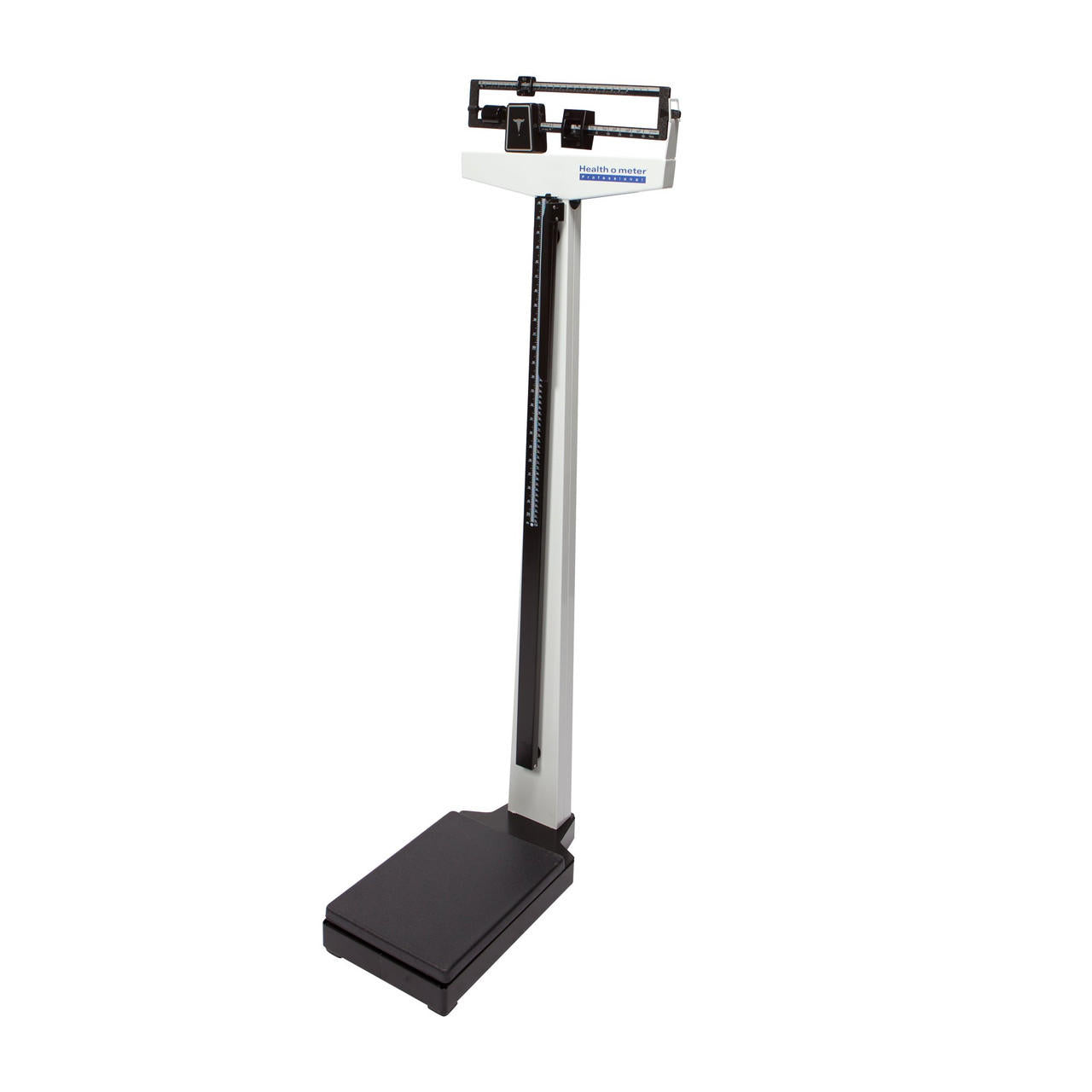 Health O Meter Mechanical Beam/Column Scale with Height Rod, 390 lbs