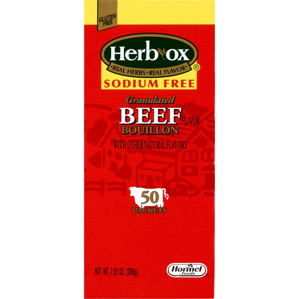 Herb-Ox Instant Broth & Seasoning, Sodium Free Beef Flavor, 7.5 oz Packet - 23371-Box - LL Medico