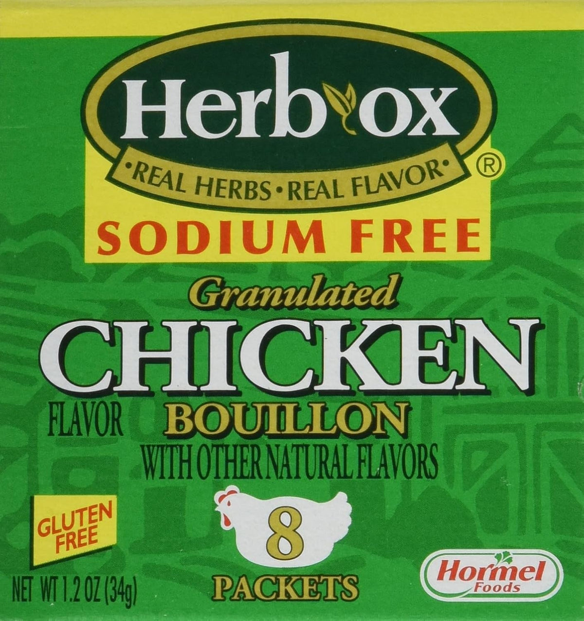 Herb-Ox Sodium Free Chicken Bouillon, 8 oz Packet - 36087-Box - LL Medico