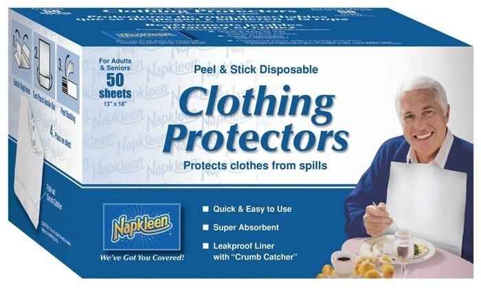 Hermell Napkleen Disposable Adult Bib - HFVW1318-Pack - LL Medico