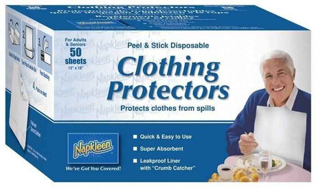 Hermell Napkleen Disposable Adult Bib - HFVW1318-Pack - LL Medico