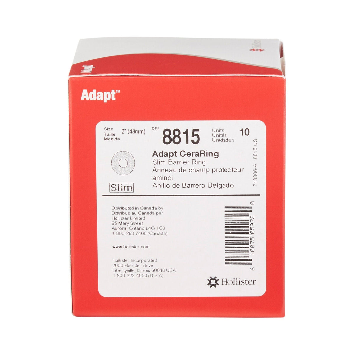 Hollister Adapt CeraRing Slim Barrier Ring, 2" (48mm) - 8815-Single - LL Medico