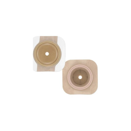 Hollister New Image CeraPlus Skin Barrier, 44mm Flange Pre-cut to Fit 25mm Stomas, Green One-Piece Pouch, Convex, Beige - 11904-Box - LL Medico