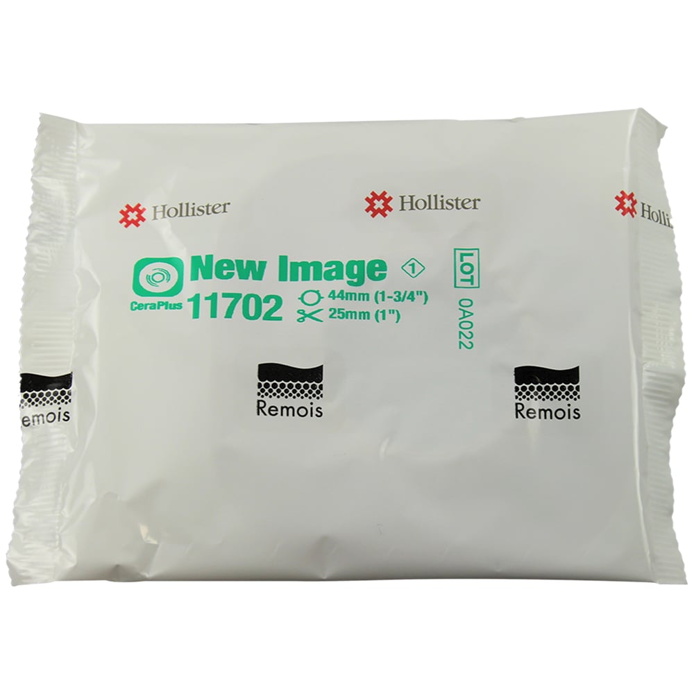 Hollister New Image CeraPlus Two-Piece Skin Barrier, Convex Light, Cut-to-Fit, 44 mm Flange - 11702-Box - LL Medico