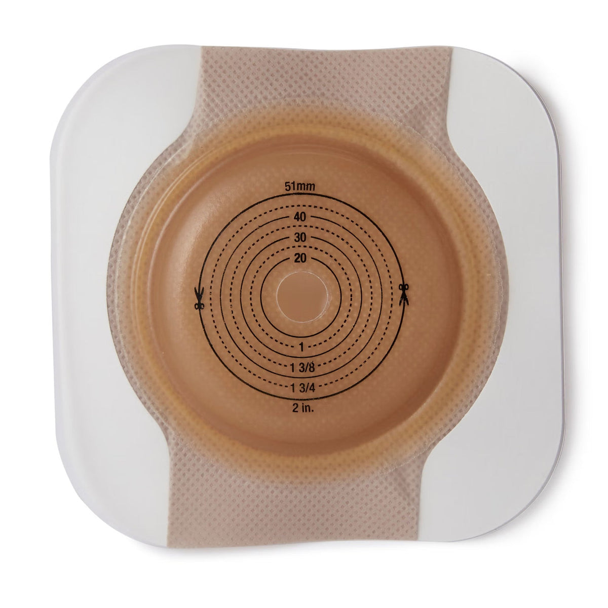 Hollister New Image CeraPlus Two-Piece Skin Barrier, Cut-to-Fit up to 2", 70mm Flange, Box of 5 - 11704-Box - LL Medico