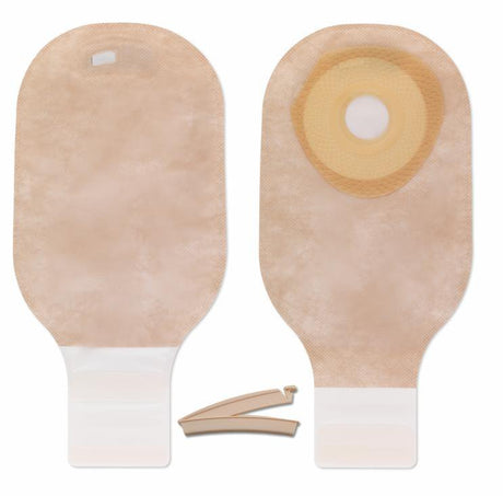 Hollister Premier One-Piece Colostomy Pouch, Flat, Pre-Cut, Transparent, 12-Inch, with Filter - 88425-Box - LL Medico