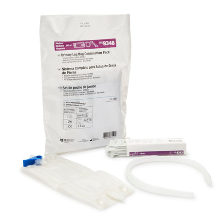 Hollister Urinary Leg Bag with Anti-Reflux Valve, Sterile Vinyl, 540 mL - 9348-Single - LL Medico
