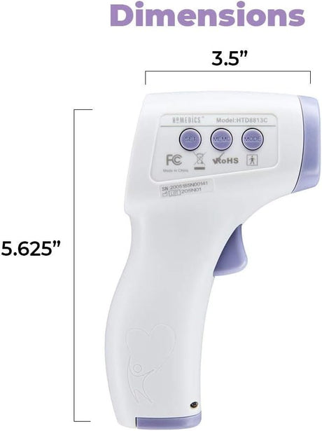 HoMedics Non-Contact Infrared Skin Surface Thermometer - TIE-240-Single - LL Medico