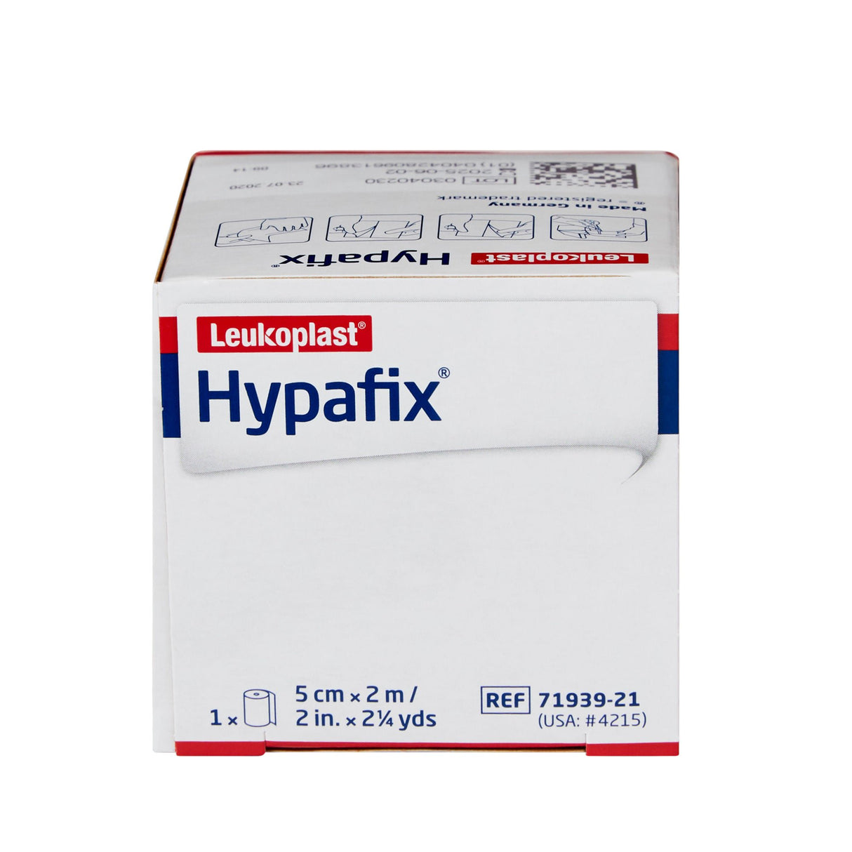 Hypafix Nonwoven Dressing Retention Tape, 2 Inch x 2 Yard, White