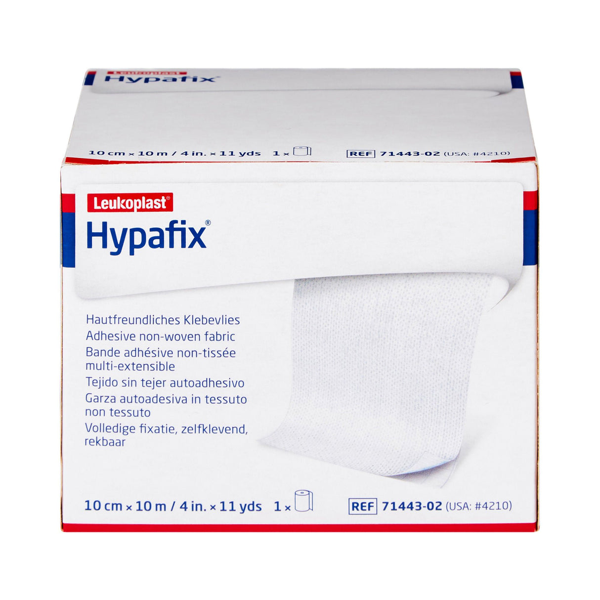 Hypafix Nonwoven Dressing Retention Tape, 4 Inch x 10 Yard, White