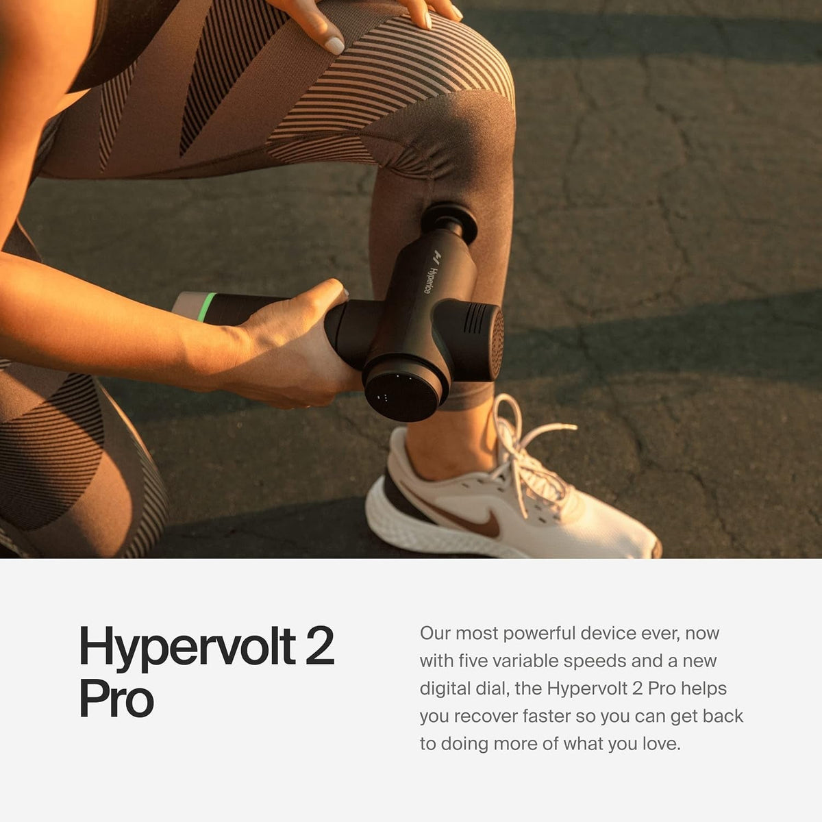 Hyperice Hypervolt 2 Pro Handheld Percussion Massage Gun, 2.5" x 8" x 10.4" - 54200001-00-Single - LL Medico