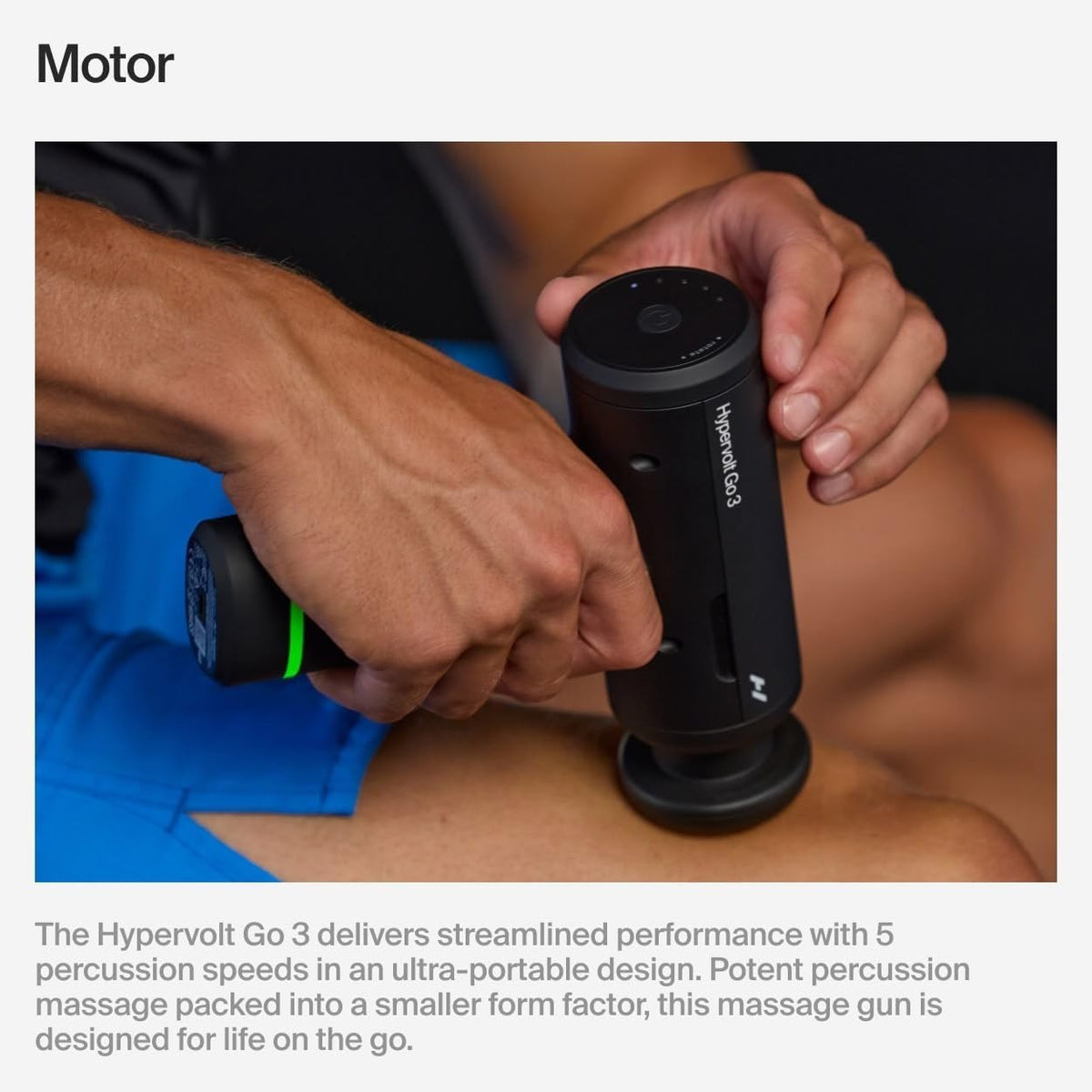 Hyperice Hypervolt Go 3 Percussion Massage Gun - 54300001-00-Single - LL Medico