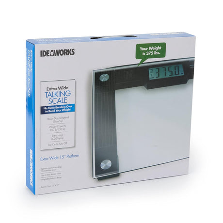 Ideaworks Extra Wide Talking Bathroom Scale - JB5824 - LL Medico