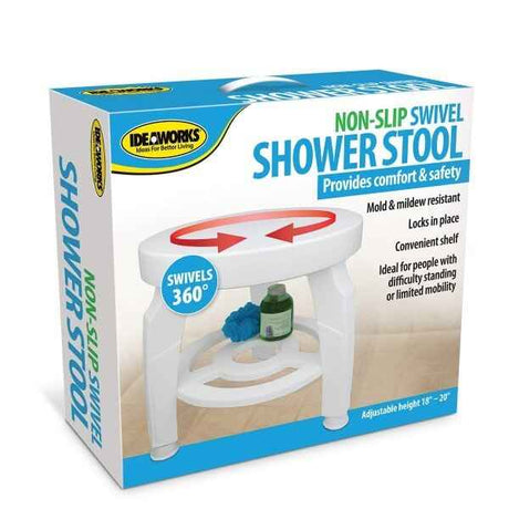 Ideaworks Non - Slip Swivel Shower Stool - JB5596 - LL Medico