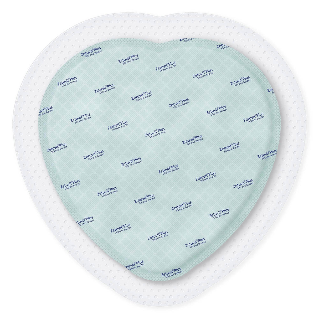 Zetuvit Plus Silicone Border Super Absorbent Dressing, 9 x 9 Inch Sacral