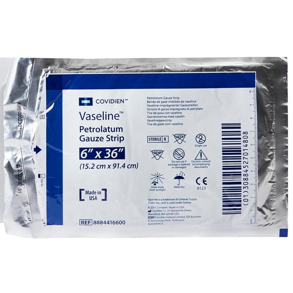 Vaseline Petrolatum Impregnated Dressing, 6 x 36 Inch