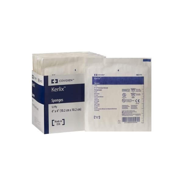 Kerlix Sterile USP Type VII Fluff Dressing, 4 x 4 Inch, 12-Ply