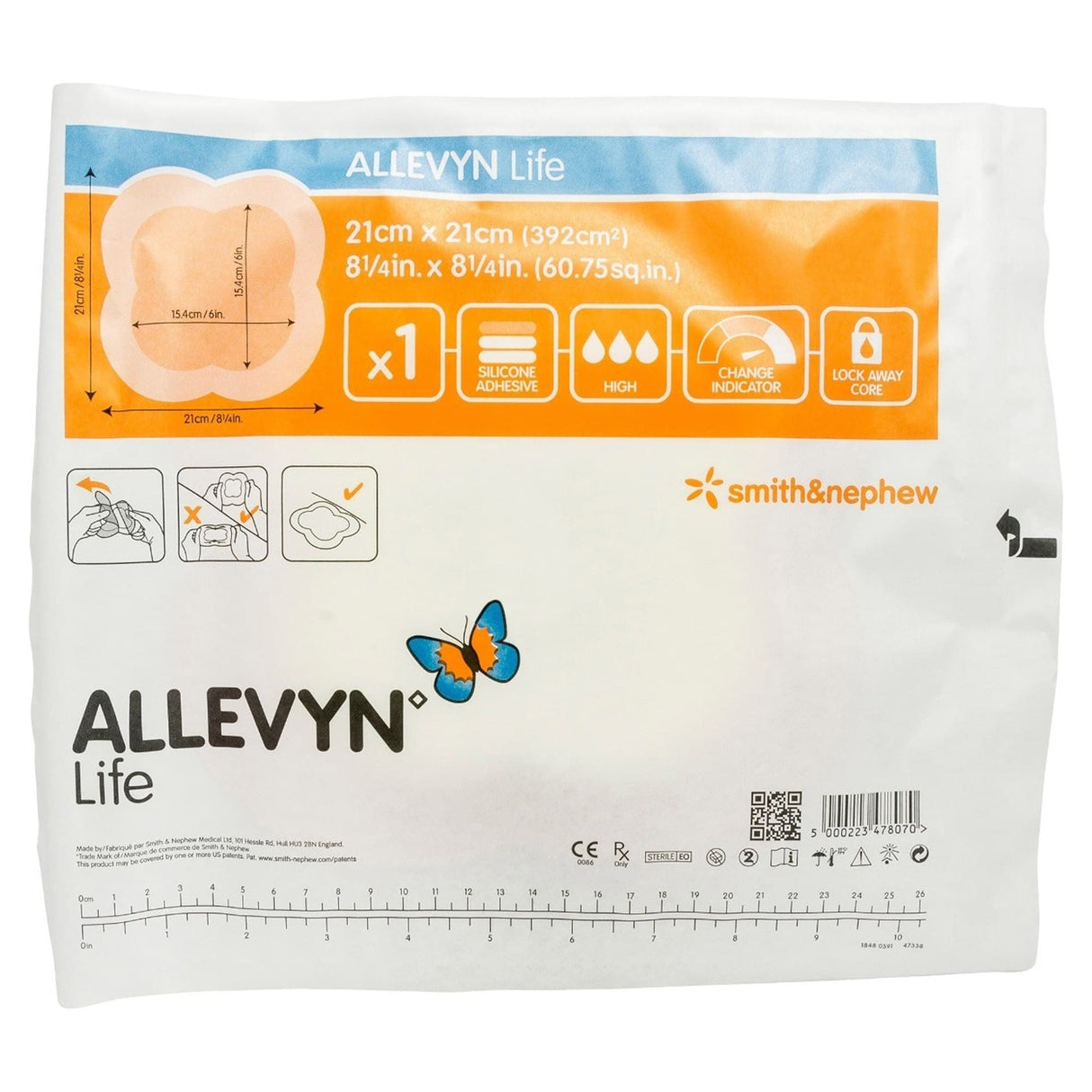 Allevyn Foam Dressing, 8 x 8 Inch