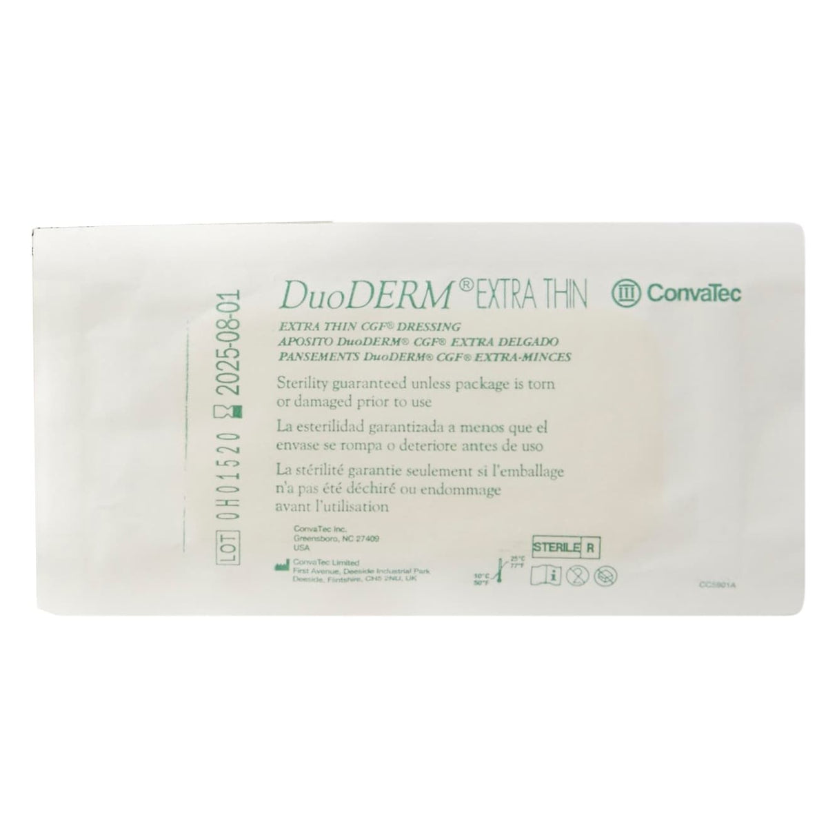 DuoDerm Extra Thin Hydrocolloid Dressing, 2 x 4 Inch