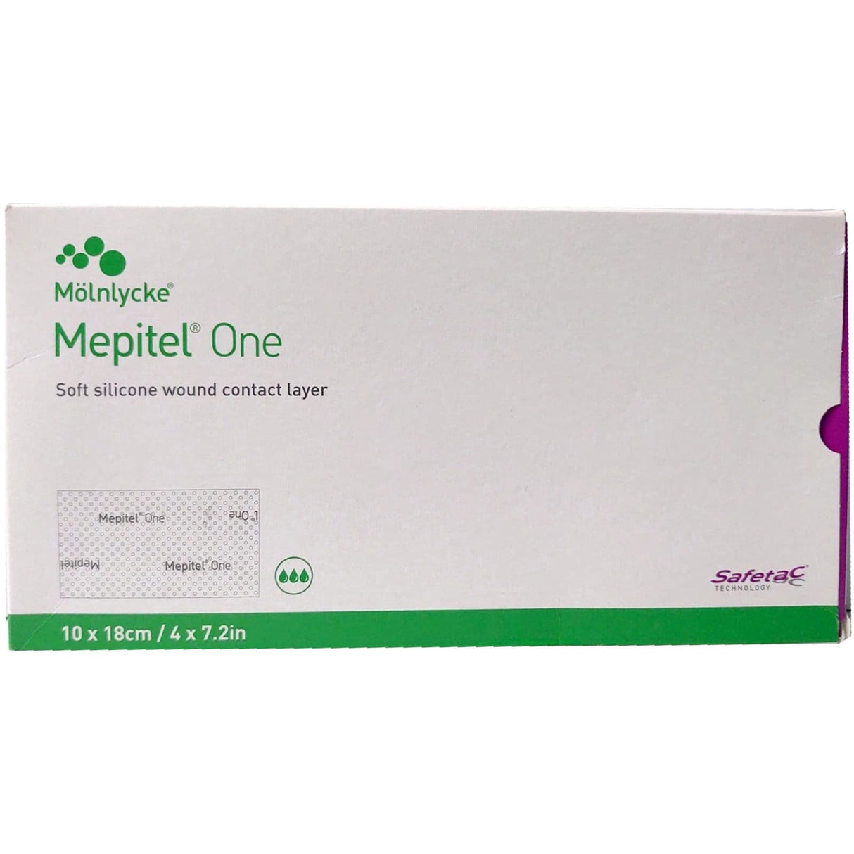 Mepitel One Silicone Dressing, 4 x 7 inch