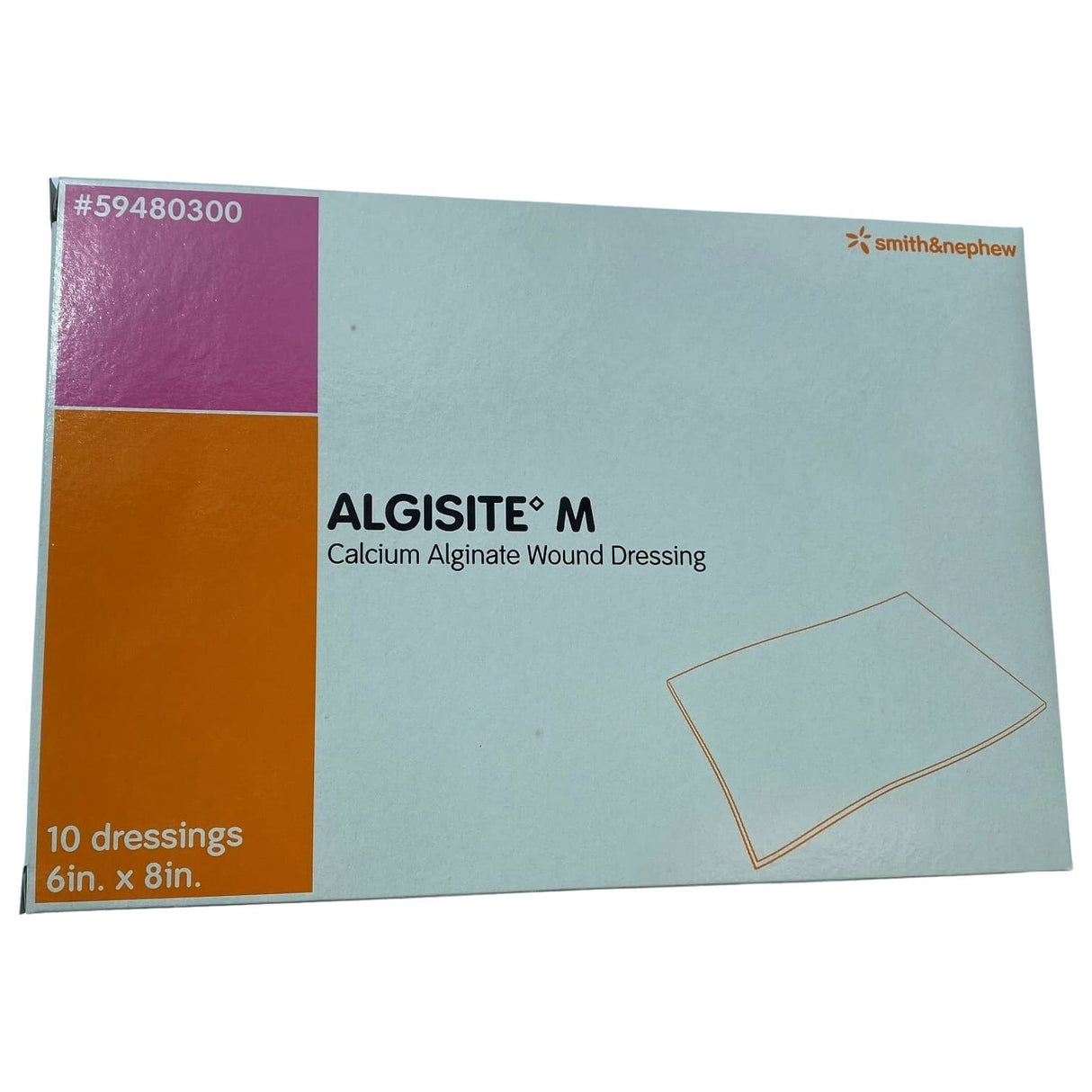AlgiSite M Calcium Alginate Dressing, 6 x 8 inch