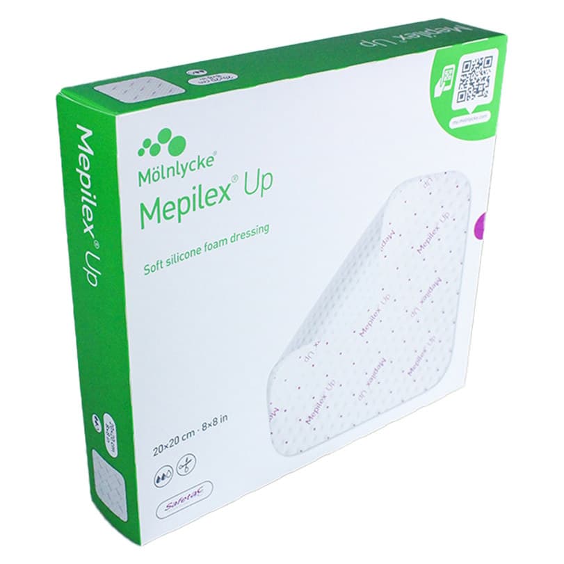Mepilex Silicone Adhesive without Border Silicone Foam Dressing, 8 x 8 Inch