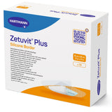 Zetuvit Plus Silicone Border Super Absorbent Dressing, 3 x 3 Inch