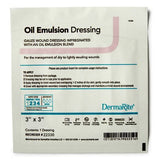 DermaRite Oil Emulsion Impregnated Dressing, 3 x 3 Inch