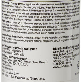 Coloplast Bedside-Care Unscented No-Rinse Foaming Body Wash, Shampoo & Incontinent Cleanser, 8 fl oz