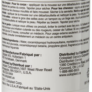Coloplast Bedside-Care Unscented No-Rinse Foaming Body Wash, Shampoo & Incontinent Cleanser, 8 fl oz