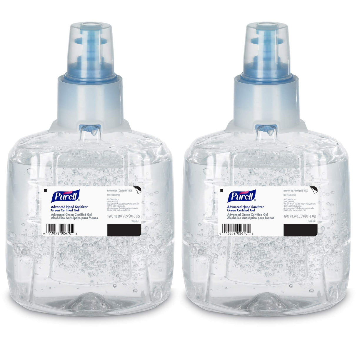 Purell Advanced Green Certified Hand Sanitizer Gel, 1200 mL
