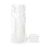 Dawn Mist Denture Cup with Snap-On Lid, 8 oz