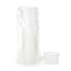Dawn Mist Denture Cup with Snap-On Lid, 8 oz