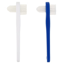 Dawn Mist Denture Brush, 2-Sided Bristle, Opaque