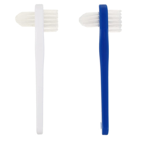 Dawn Mist Denture Brush, 2-Sided Bristle, Opaque
