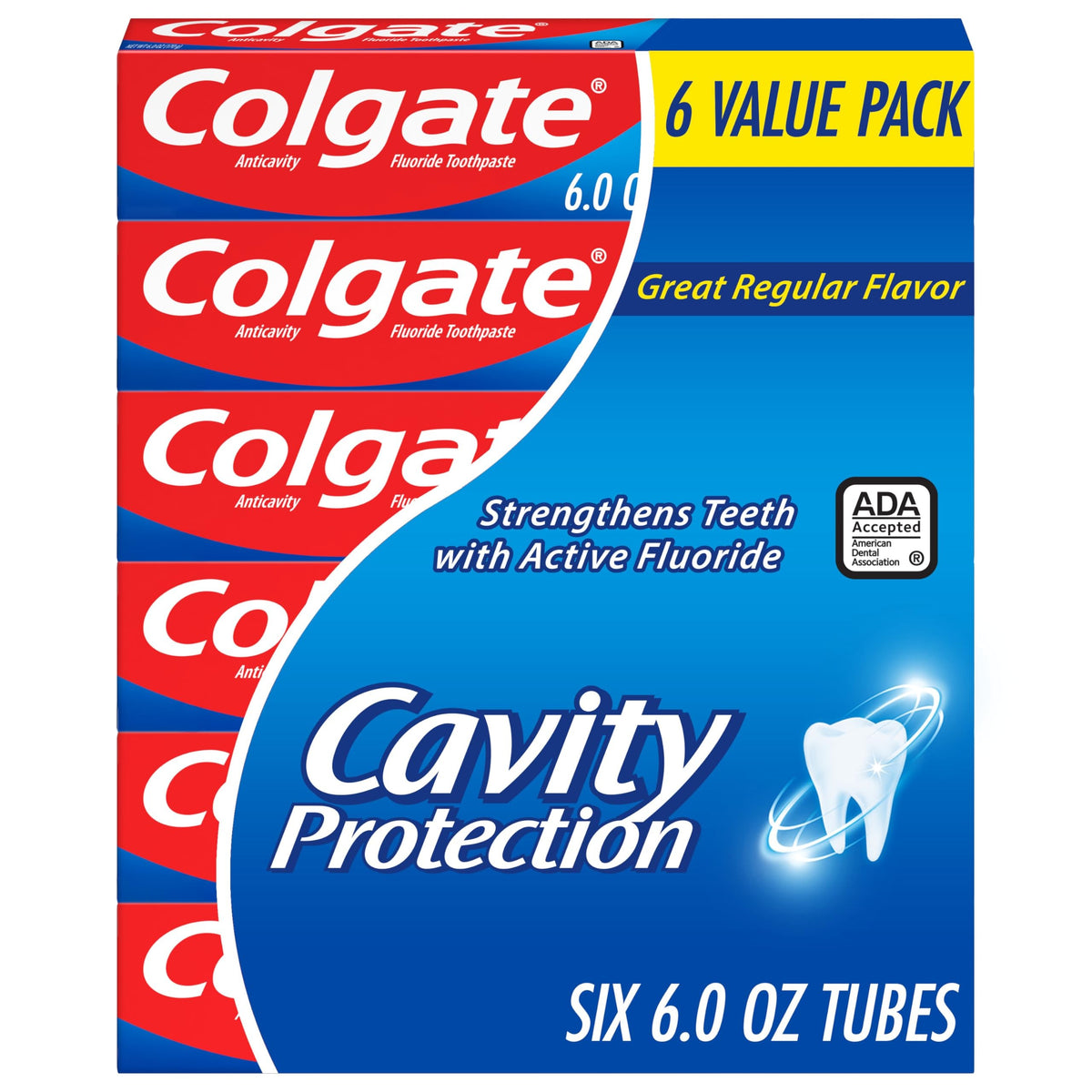 Colgate Cavity Protection Toothpaste, Regular Flavor