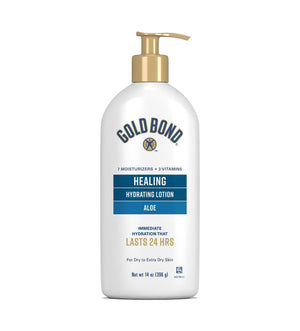 Gold Bond Healing Hydrating Lotion with Aloe, 14 oz Pump Bottle