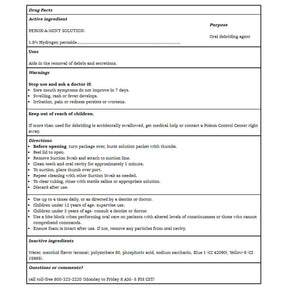 Toothette Suction Swab System with Perox-A-Mint Solution and Mouth Moisturizer