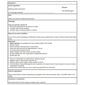Toothette Suction Swab System with Perox-A-Mint Solution and Mouth Moisturizer