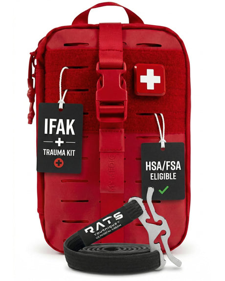 My Medic MYFAK Pro First Aid Kit, Trauma & Medical Supplies for Survival, Red