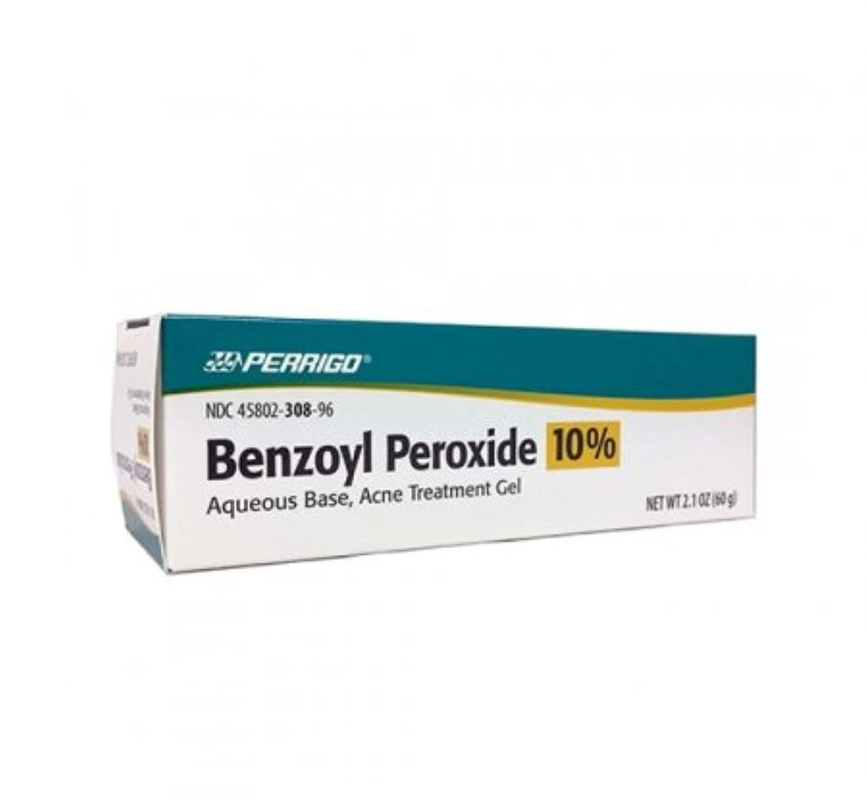 Perrigo Benzoyl Peroxide 10% Acne Treatment Gel, Aqueous Base, 2.1 oz Tube