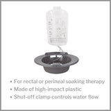 McKesson Round Sitz Bath Graphite, 2000 mL Bag