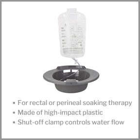 McKesson Round Sitz Bath Graphite, 2000 mL Bag