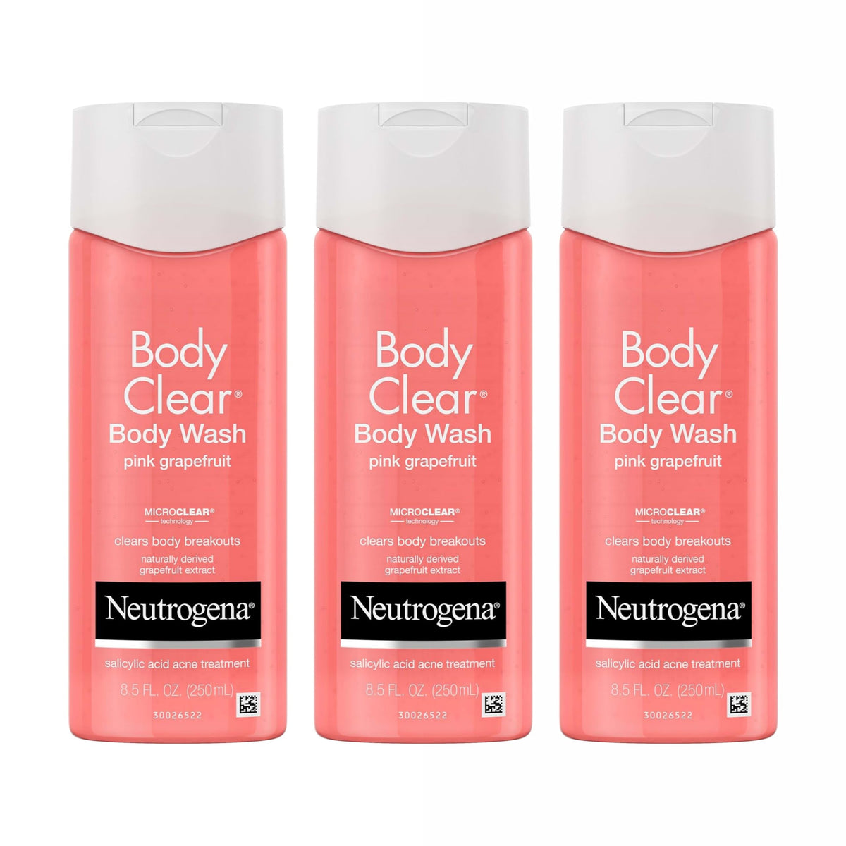 Neutrogena Body Clear Body Wash, Pink Grapefruit, 8.5 fl oz