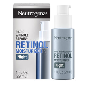 Neutrogena Rapid Wrinkle Repair Retinol Moisturizer Night Lotion, Unscented, 1 fl oz