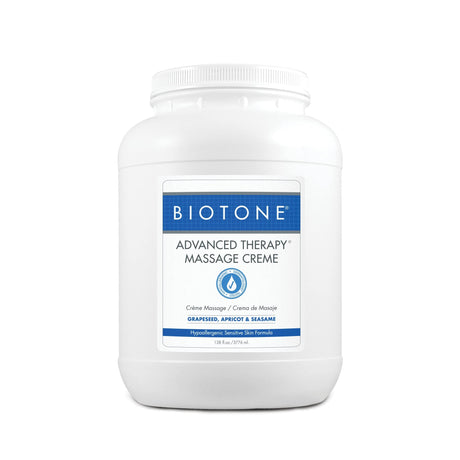 Biotone Advanced Therapy Massage Creme, Grapeseed, Apricot & Sesame, 128 fl oz
